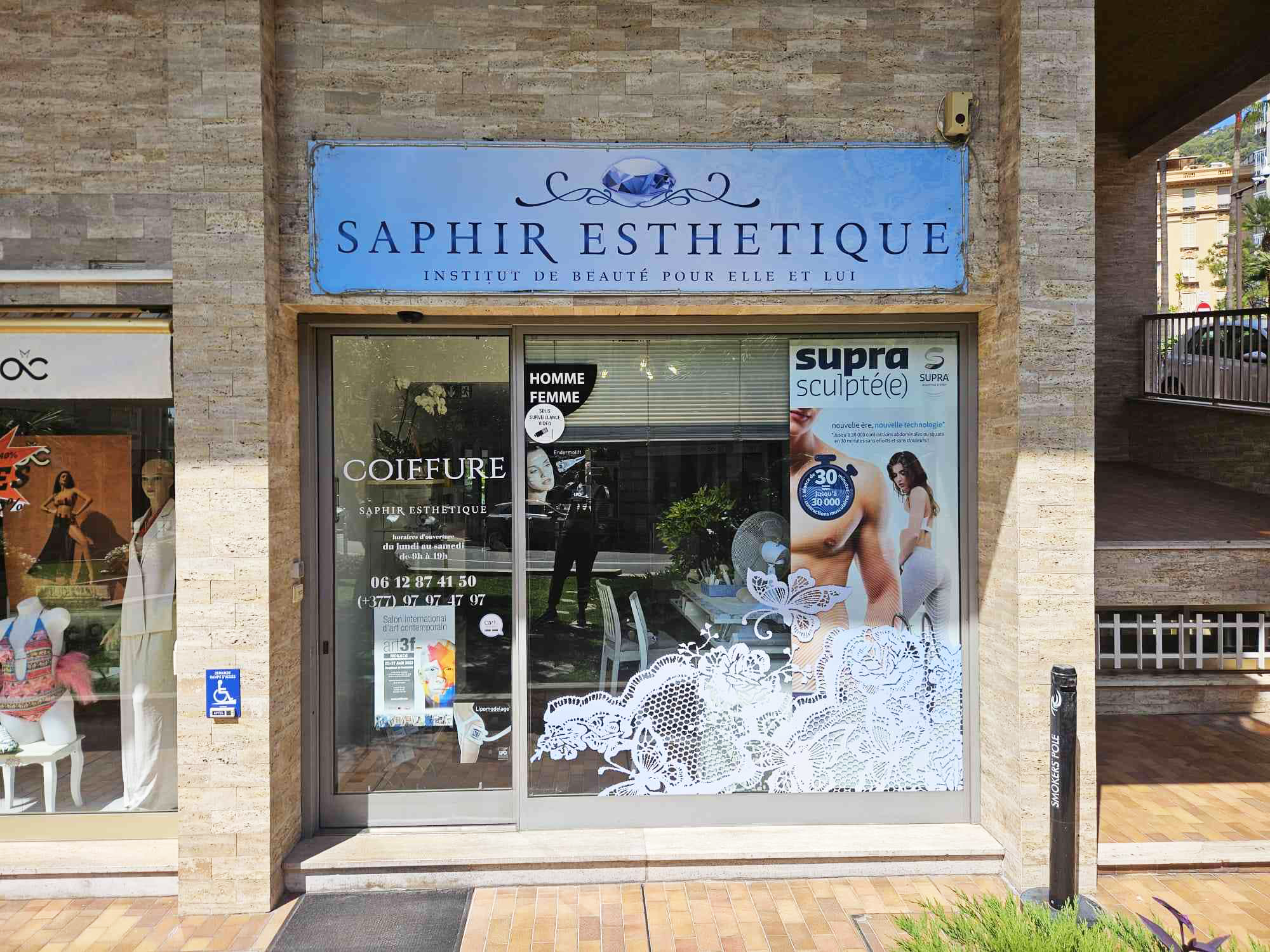 Devanture saphir esthetique